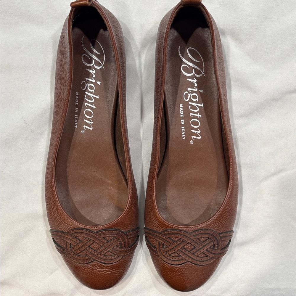 Brighton Women's Tan Leather Loafers